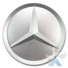 Genuine Mercedes Silver Star Centre Caps