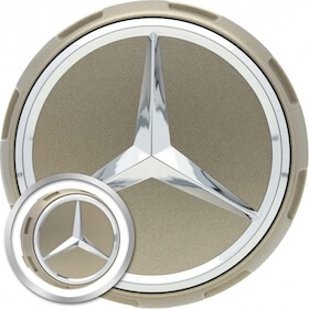 Genuine AMG Caps Centre Lock Design Gold