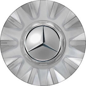 Genuine Mercedes Centre Cap Large Silver Lacquered