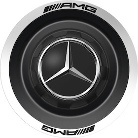 Genuine AMG Centre Cap Large Matt Black