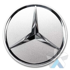 Genuine Mercedes Chrome Titanium Silver Caps