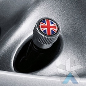 Genuine MINI Union Jack Valve Dust Caps