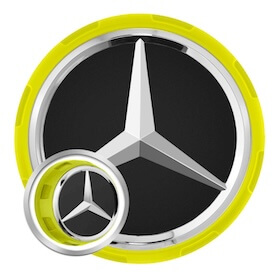 Genuine AMG Cap Centre Lock Design Signal Yellow
